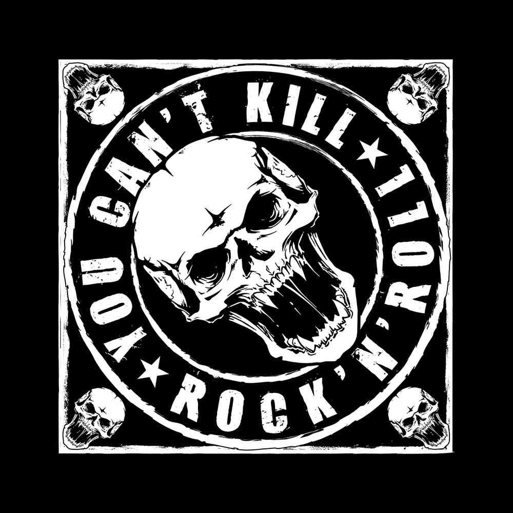 - You Can't Kill Rock N' Roll Bandana - Black